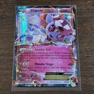 Pokemon Diancie EX #72 Fates Collide Ultra Rare 72/124 Card